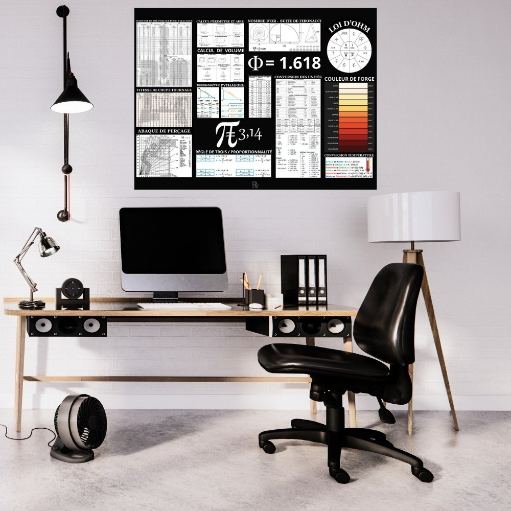 Affiche technique pour atelier et garage